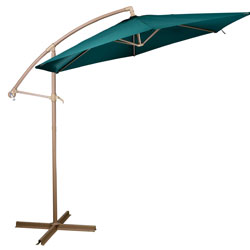 Unbranded 2.75m Off-Set Parasol with Crank Handle - Green