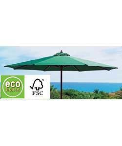 2.7m Green FSC Wood Parasol