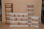 Unbranded 2 Drawer Bedside Cabinet White - Pair: 44 x 38 x 58cm - Honey