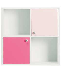 Unbranded 2 Half Doors White and Pink