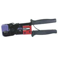 Crimp, cut & strip tool for network and telephone applications, 2 position setting - 8p8c (RJ45)