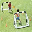 2 INFLATABLE FOOTBALL GOALS