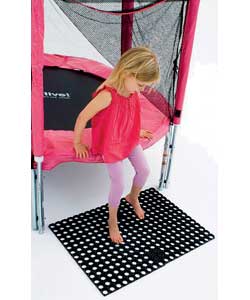 Pack of 2 rubber mats that create a safer play environment for your children and reduce risk of inju