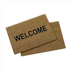 Unbranded 2-Piece Coir Doormat Set
