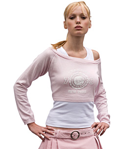 2 Piece Cropped Sweater Pink 10