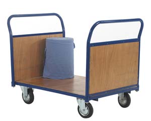 2 plywood end platform truck