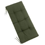 Unbranded 2 Seater Bench Cushion, Dark Green