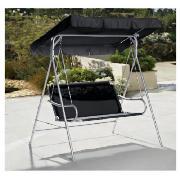 Unbranded 2 Seater Swing Bench Black