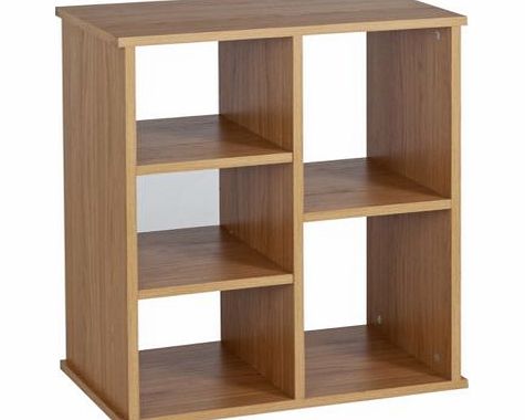 Unbranded 2 Shelf Storage Unit to hold 3 Baskets - Oak