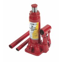 All-steel and cast iron construction with easy to use hydraulic jack. Supplied with handle and