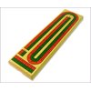 This cribbage board can be used by 2 or 4 players and features a 121 hole continuous track. This boa