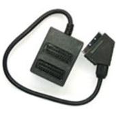Unbranded 2 Way Scart Splitter Extension Box And 21 Pin