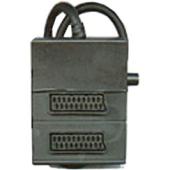 2 Way Switchable Scart Splitter Extension Box &