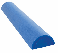 Unbranded 2 x Pro Half Round Foam Roller 5cm/2 x 90cm/36 - HALF - BLUE