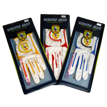 2 x Young Gun Junior All Weather Golf Gloves