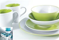 20 Piece Two Tone Dinner Set