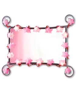 20 Pink Jelly Star Lights