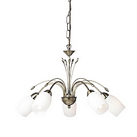 Unbranded 2007 5AN - 5 Light Antique Brass Hanging Light