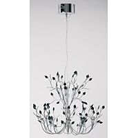 Unbranded 2010 15 - 15 Light Black Crystal Pendant Light