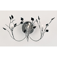 Unbranded 2010 3WB - Black Crystal Wall Light