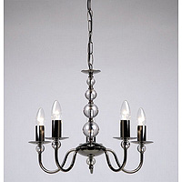 Unbranded 2013 5BC - 5 Light Black Chrome Hanging Light