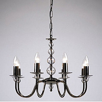 Unbranded 2013 8BC - 8 Light Black Chrome Hanging Light