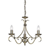 Unbranded 2030 3AN - 3 Light Antique Brass Hanging Light