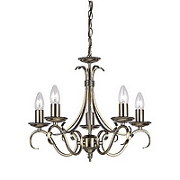 Unbranded 2030 5AN - 5 Light Antique Brass Hanging Light