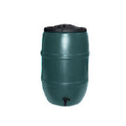 Unbranded 210L Barrel Waterbutt with Childproof Lid,