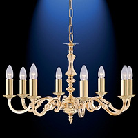 Unbranded 2178 8NG - 8 Light Polished Brass Hanging Light