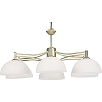 Unbranded 2195 6SB - 6 Light Satin Brass Hanging Light