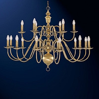 Unbranded 222 18AB - 18 Light Antique Brass Hanging Light