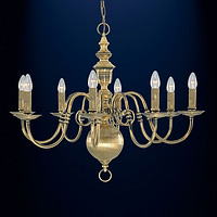 Unbranded 222 8AB - 8 Light Antique Brass Hanging Light