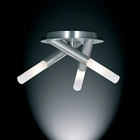 Unbranded 223 3SS - Satin Silver Semi Flush Light