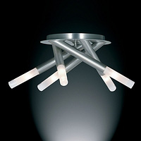 Unbranded 225 5SS - 5 Light Satin Silver Semi Flush Light