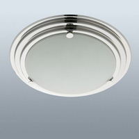 Unbranded 2282CC - Glass and Chrome Flush Light