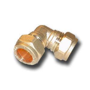 22mm 90 Deg Elbow Compression Fitting - PACK OF 10