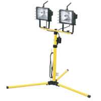 230V 2 x 500W Halogen Lamps on Telescopic Stand