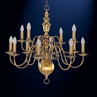 Unbranded 2312 12AB - 12 Light Antique Brass Hanging Light