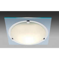 Unbranded 2381CC - Glass and Chrome Flush Light