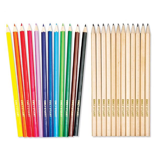 Unbranded 24 Mixed Personalised Pencil Pack