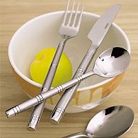 24-Piece Bamboo Forged Cutlery Set