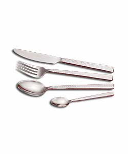 24 Piece Hammered Forged Cutlery Set