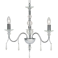 Unbranded 2433 3CH - 3 Light Polished Chrome Hanging Light