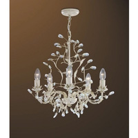 Unbranded 2495 5CR - 5 Light Cream and Gold Hanging Light