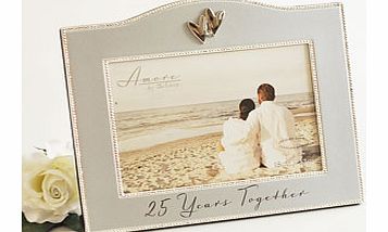 Unbranded 25 Years Together Silver Wedding Anniversary 7 x