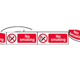 Unbranded 250 No Smoking Labels