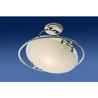 Unbranded 2518CC - Chrome and Glass Semi Flush Light