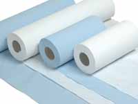 254mm white hygiene wiper rolls with 135 sheets