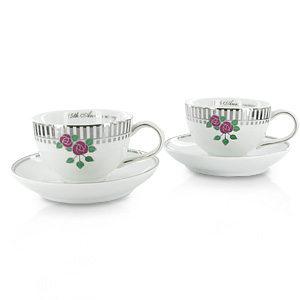 Unbranded 25th Wedding Anniversary Cup and Saucer Set